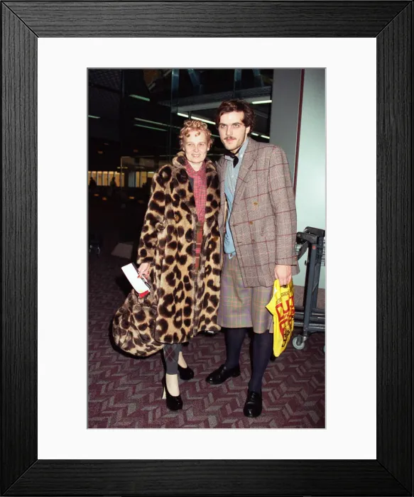 Framed Print : British fashion designer Vivienne Westwood with her assistant Andreas Kronthaler Framed Print : British fashion designer Vivienne Westwood with her assistant Andreas Kronthaler