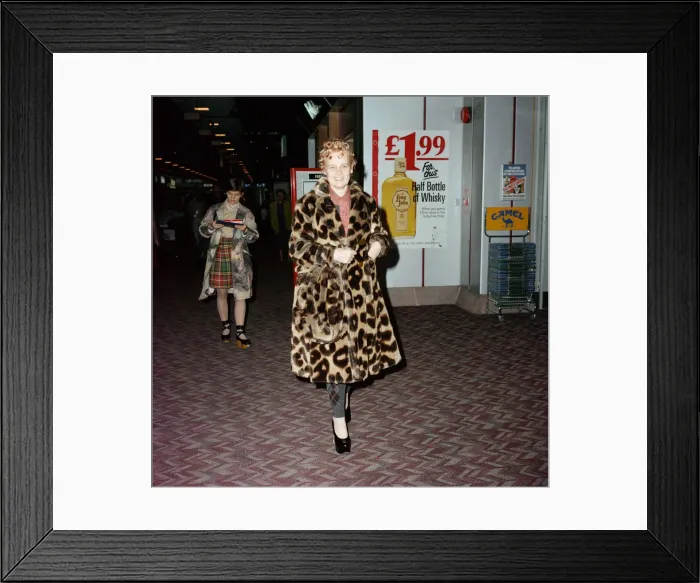 Framed Print : British fashion designer Vivienne Westwood, pictured at Londons Heathrow Airport Framed Print : British fashion designer Vivienne Westwood, pictured at Londons Heathrow Airport