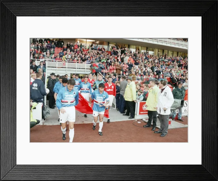 Framed Print : Middlesbroughs official opening of their new Riverside Stadium in a friendly against