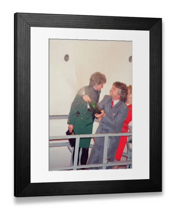Framed Print : HRH The Princess of Wales, Princess Diana, with Virgin Atlantic CEO Richard Branson Framed Print : HRH The Princess of Wales, Princess Diana, with Virgin Atlantic CEO Richard Branson