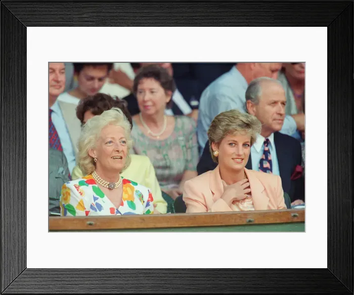 Framed Print : HRH The Princess of Wales, Princess Diana, attends the 1993 Men