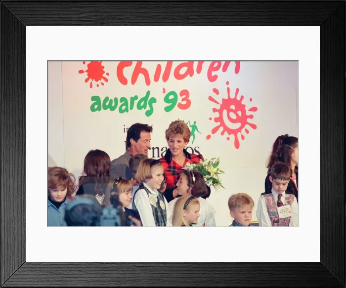 Framed Print : HRH The Princess of Wales, Princess Diana, attends and presents awards at the Barnado Framed Print : HRH The Princess of Wales, Princess Diana, attends and presents awards at the Barnado