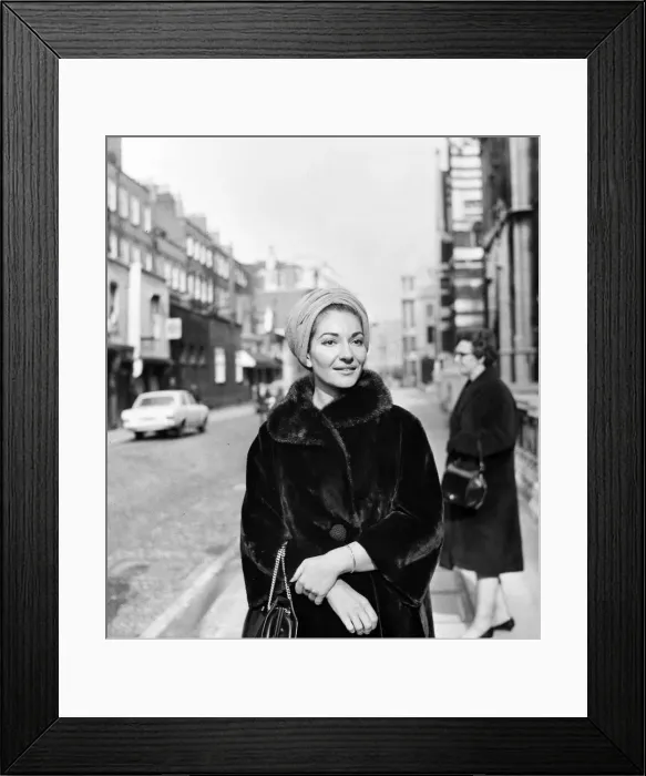 Framed Print : Maria Callas the opera singer and the Greek shipping tycoon Aristotle Onassis attend Framed Print : Maria Callas the opera singer and the Greek shipping tycoon Aristotle Onassis attend