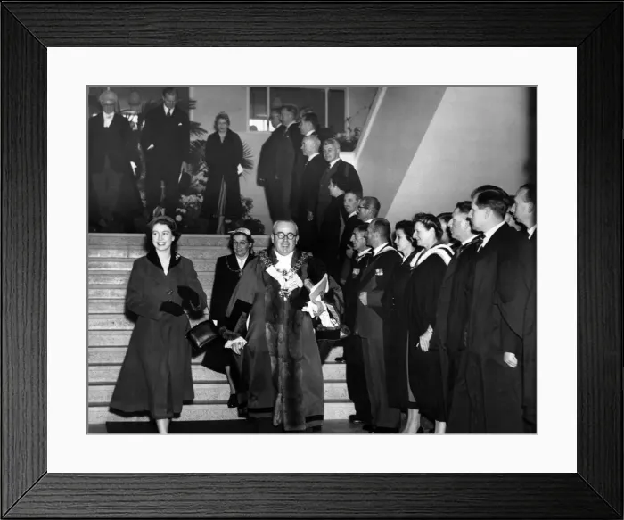 Framed Print : Queen Elizabeth II and Prince Philip visiting Birmingham, West Midlands Framed Print : Queen Elizabeth II and Prince Philip visiting Birmingham, West Midlands