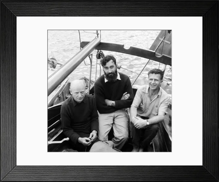 Framed Print : The Single-handed Trans-Atlantic Race was conceived by Herbert Blondie Framed Print : The Single-handed Trans-Atlantic Race was conceived by Herbert Blondie