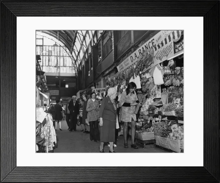 Framed Print : Newport market, a traditional Victorian indoor market, built in 1854 in Newport Framed Print : Newport market, a traditional Victorian indoor market, built in 1854 in Newport