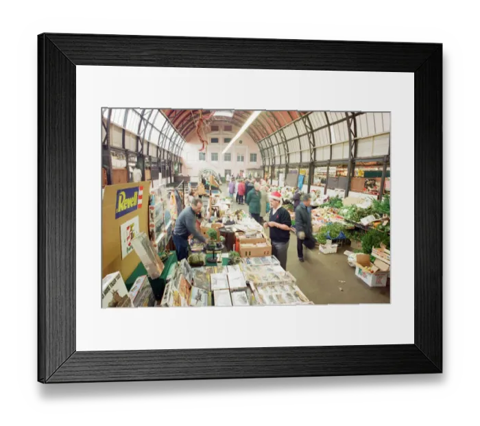 Framed Print : Newport market, a traditional Victorian indoor market, built in 1854 in Newport Framed Print : Newport market, a traditional Victorian indoor market, built in 1854 in Newport