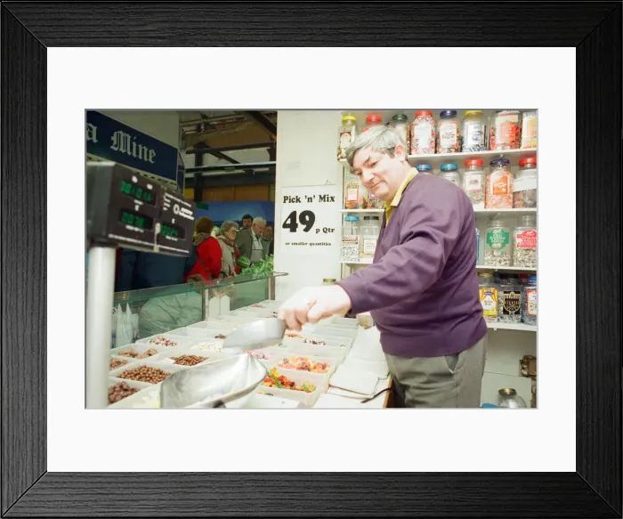 Framed Print : Newport market, a traditional Victorian indoor market, built in 1854 in Newport