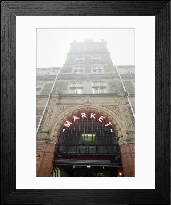 Framed Print : Newport market, a traditional Victorian indoor market, built in 1854 in Newport Framed Print : Newport market, a traditional Victorian indoor market, built in 1854 in Newport