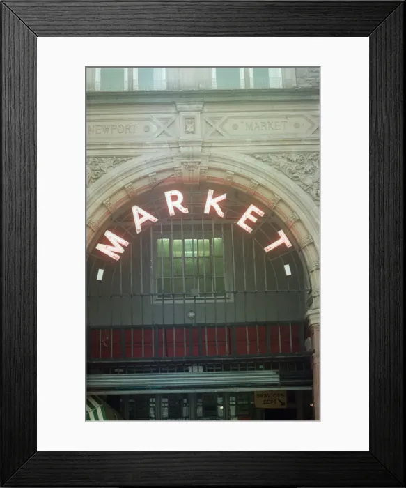 Framed Print : Newport market, a traditional Victorian indoor market, built in 1854 in Newport Framed Print : Newport market, a traditional Victorian indoor market, built in 1854 in Newport