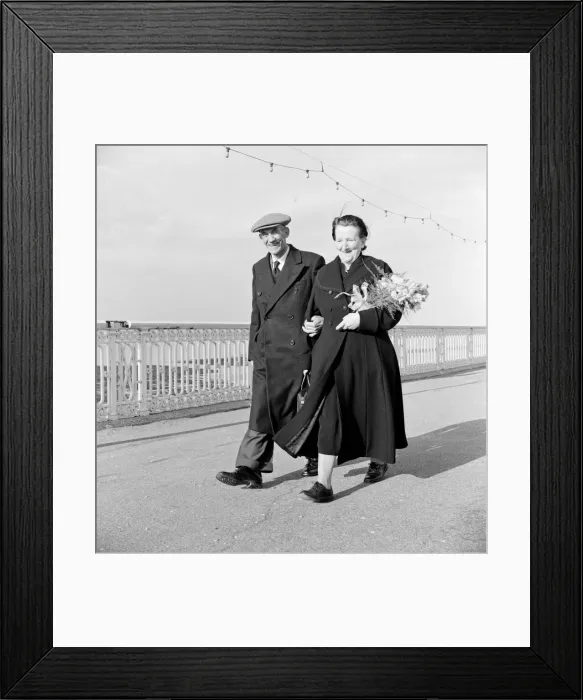 Framed Print : 66-year-old George Sawyer and his 63-year-old wife Elizabeth