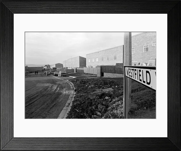 Framed Print : The construction of Westfield Estate, Loftus. 1975 Framed Print : The construction of Westfield Estate, Loftus. 1975