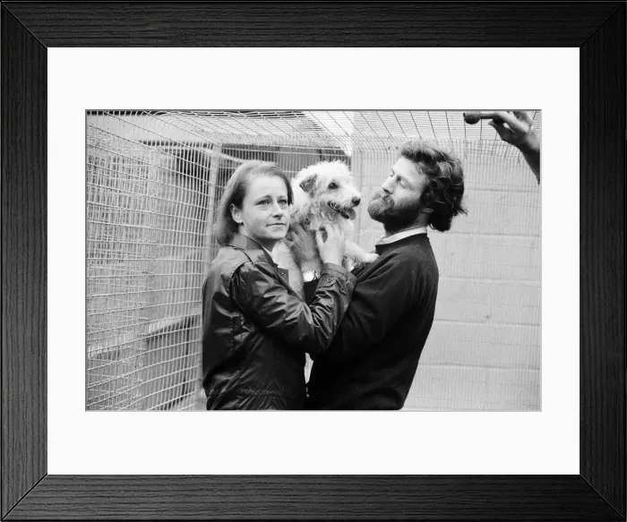 Framed Print : Bothy, the youngest and smallest member of the victorious Transglobe Expedition is