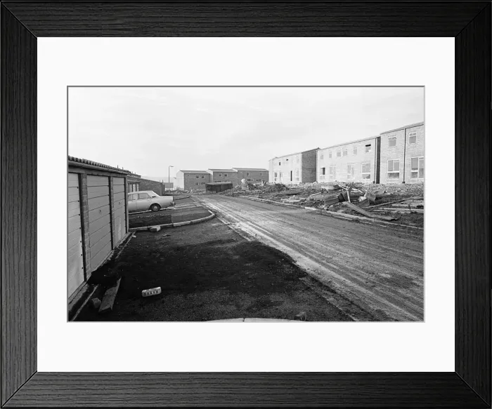 Framed Print : The construction of Westfield Estate, Loftus. 1975 Framed Print : The construction of Westfield Estate, Loftus. 1975