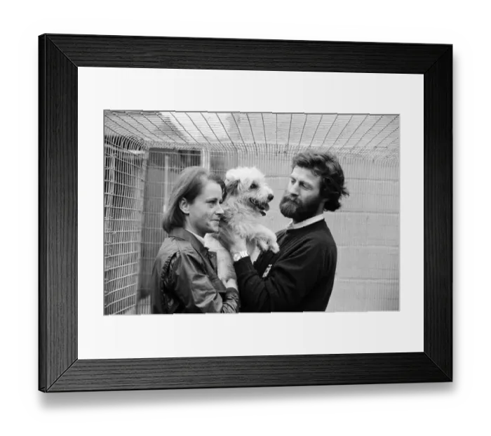 Framed Print : Bothy, the youngest and smallest member of the victorious Transglobe Expedition is Framed Print : Bothy, the youngest and smallest member of the victorious Transglobe Expedition is