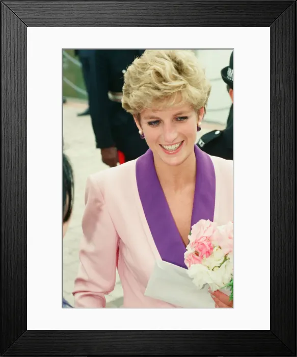 Framed Print : HRH The Princess of Wales, Princess Diana, visits Princess Diana visits Hull Branch Framed Print : HRH The Princess of Wales, Princess Diana, visits Princess Diana visits Hull Branch