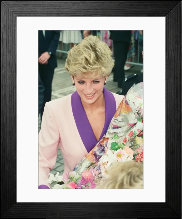 Framed Print : HRH The Princess of Wales, Princess Diana, visits Princess Diana visits Hull Branch Framed Print : HRH The Princess of Wales, Princess Diana, visits Princess Diana visits Hull Branch