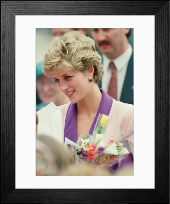 Framed Print : HRH The Princess of Wales, Princess Diana, visits Princess Diana visits Hull Branch Framed Print : HRH The Princess of Wales, Princess Diana, visits Princess Diana visits Hull Branch