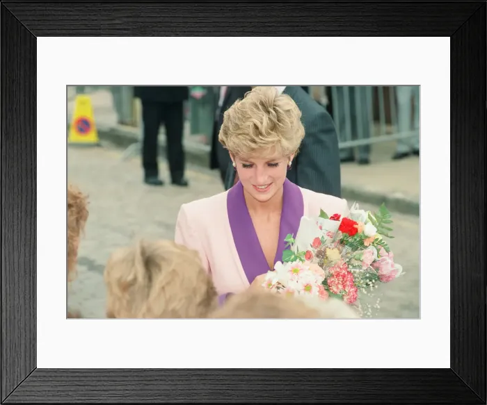 Framed Print : HRH The Princess of Wales, Princess Diana, visits Princess Diana visits Hull Branch Framed Print : HRH The Princess of Wales, Princess Diana, visits Princess Diana visits Hull Branch