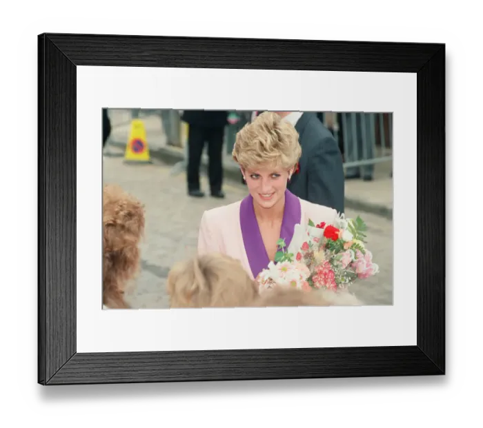 Framed Print : HRH The Princess of Wales, Princess Diana, visits Princess Diana visits Hull Branch Framed Print : HRH The Princess of Wales, Princess Diana, visits Princess Diana visits Hull Branch