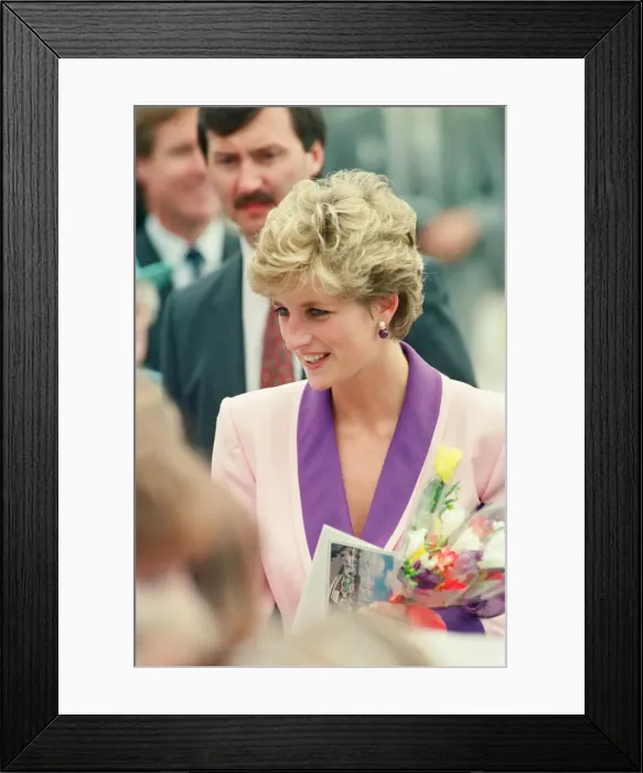 Framed Print : HRH The Princess of Wales, Princess Diana, visits Princess Diana visits Hull Branch Framed Print : HRH The Princess of Wales, Princess Diana, visits Princess Diana visits Hull Branch