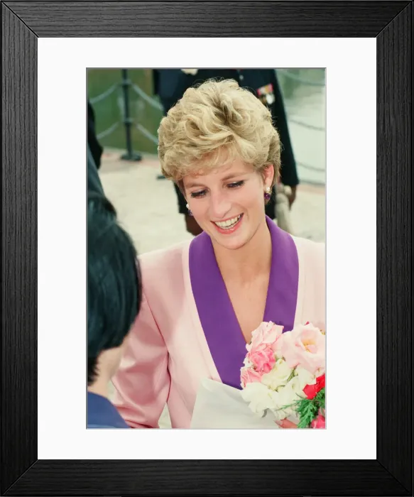 Framed Print : HRH The Princess of Wales, Princess Diana, visits Princess Diana visits Hull Branch Framed Print : HRH The Princess of Wales, Princess Diana, visits Princess Diana visits Hull Branch