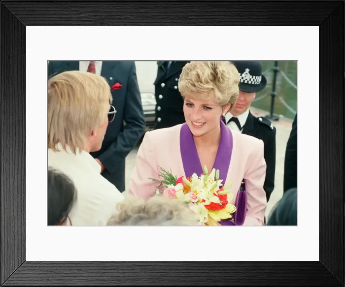 Framed Print : HRH The Princess of Wales, Princess Diana, visits Princess Diana visits Hull Branch Framed Print : HRH The Princess of Wales, Princess Diana, visits Princess Diana visits Hull Branch
