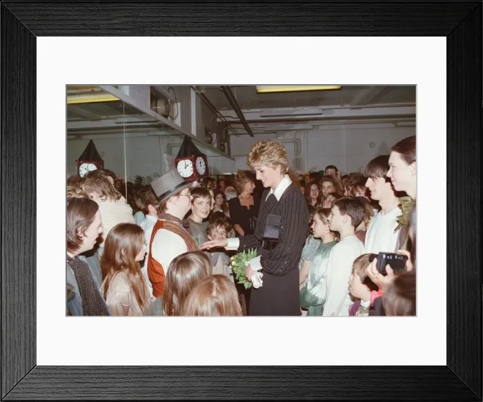 Framed Print : HRH The Princess of Wales, Princess Diana, in her capacity as Patron Framed Print : HRH The Princess of Wales, Princess Diana, in her capacity as Patron