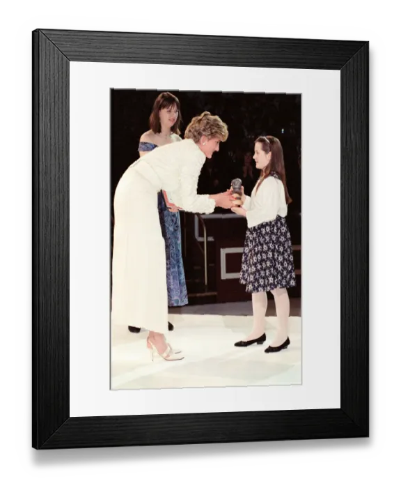Framed Print : HRH The Princess of Wales, Princess Diana, attends the Red Cross-Daily Mirror Care in Framed Print : HRH The Princess of Wales, Princess Diana, attends the Red Cross-Daily Mirror Care in