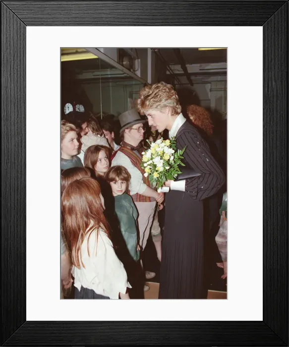 Framed Print : HRH The Princess of Wales, Princess Diana, in her capacity as Patron Framed Print : HRH The Princess of Wales, Princess Diana, in her capacity as Patron