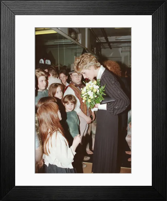 Framed Print : HRH The Princess of Wales, Princess Diana, in her capacity as Patron