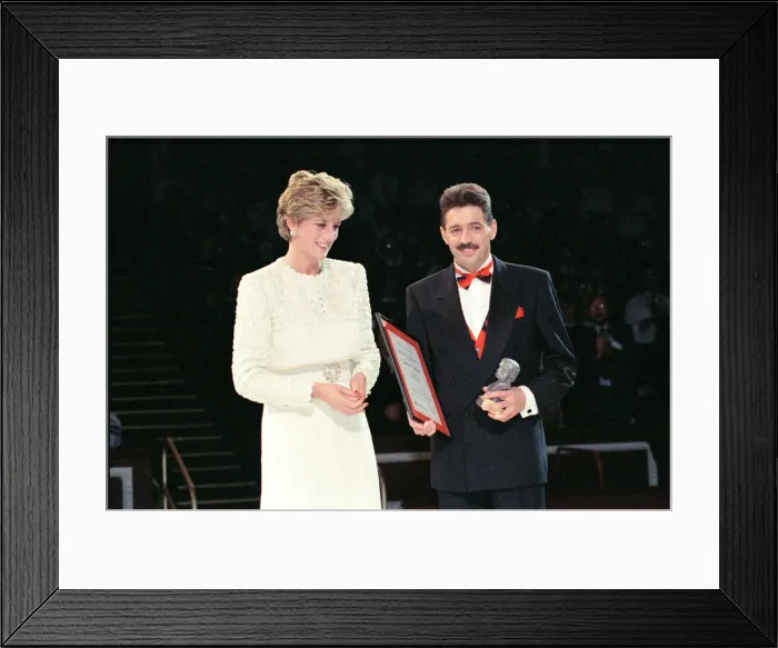 Framed Print : HRH The Princess of Wales, Princess Diana, attends the Red Cross-Daily Mirror Care in Framed Print : HRH The Princess of Wales, Princess Diana, attends the Red Cross-Daily Mirror Care in