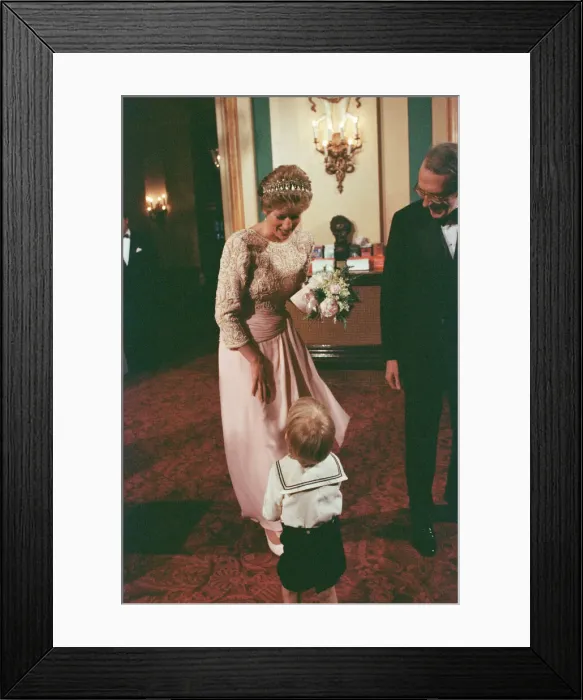 Framed Print : HRH The Princess of Wales, Princess Diana, at Covent Garden, London, April 1992 Framed Print : HRH The Princess of Wales, Princess Diana, at Covent Garden, London, April 1992