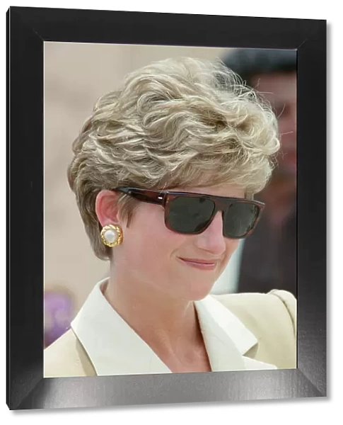 HRH The Princess of Wales, Princess Diana, in Egypt. Pictured during a visit to