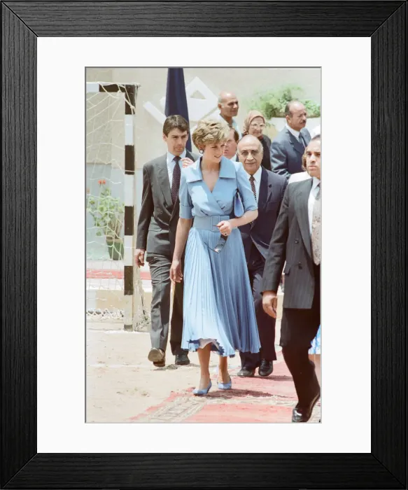 Framed Print : HRH The Princess of Wales, Princess Diana, whilst on her official visit to Egypt Framed Print : HRH The Princess of Wales, Princess Diana, whilst on her official visit to Egypt