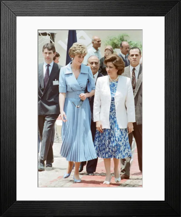Framed Print : HRH The Princess of Wales, Princess Diana, whilst on her official visit to Egypt Framed Print : HRH The Princess of Wales, Princess Diana, whilst on her official visit to Egypt