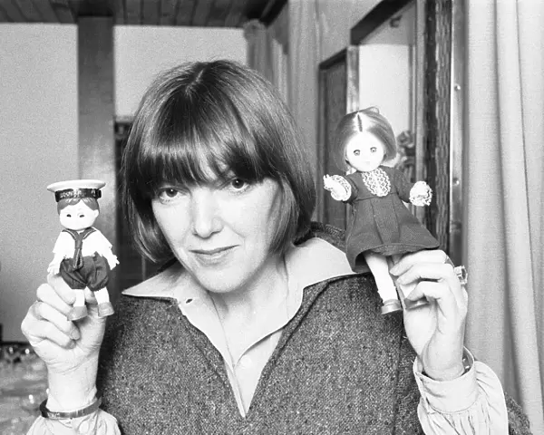 Fashion designer Mary Quant seen here at the launch if a new pair of dolls called Bubbles