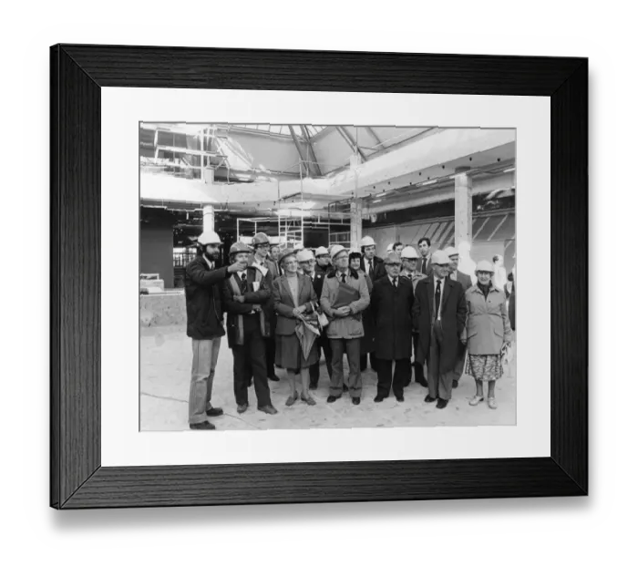 Framed Print : Denis O Neill (left) section engineer for contractors McAlpine Framed Print : Denis O Neill (left) section engineer for contractors McAlpine