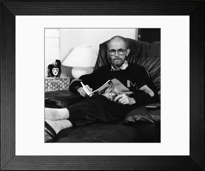Framed Print : Actor Douglas Lambert at home in North London, Doug is dying from AIDS. 31st October 1986 Framed Print : Actor Douglas Lambert at home in North London, Doug is dying from AIDS. 31st October 1986