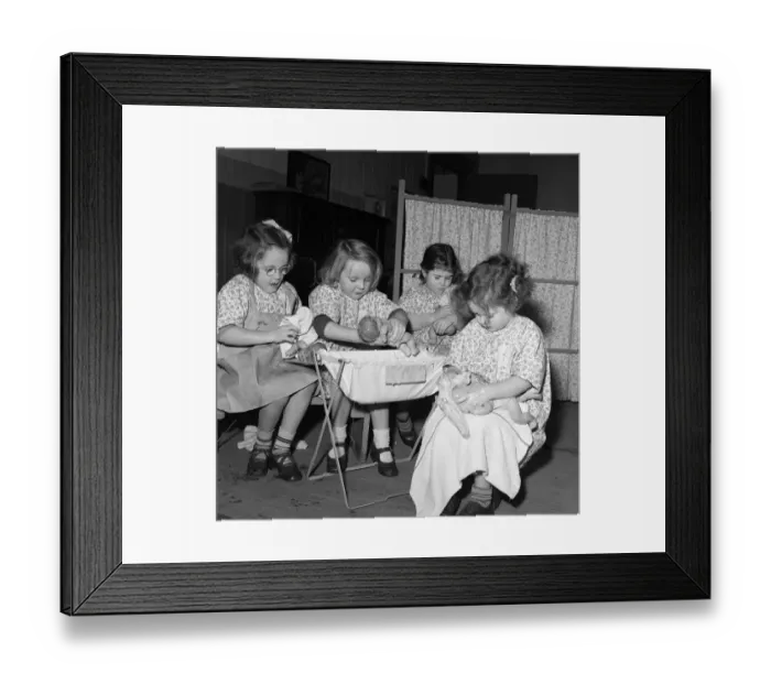 Framed Print : Rosemary Street Nursery School, Bristol. When it is cleaning day at the nursery Framed Print : Rosemary Street Nursery School, Bristol. When it is cleaning day at the nursery