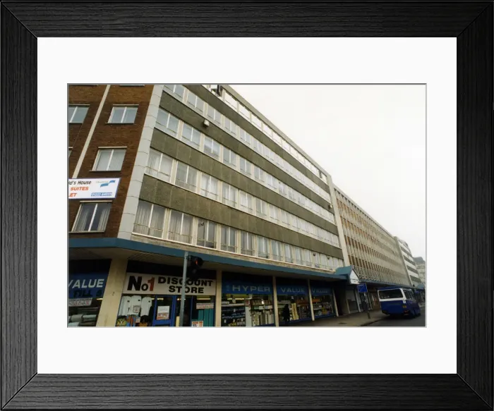 Framed Print : St Davids House, Wood Street, Cardiff, Wales, Circa 1995 Framed Print : St Davids House, Wood Street, Cardiff, Wales, Circa 1995