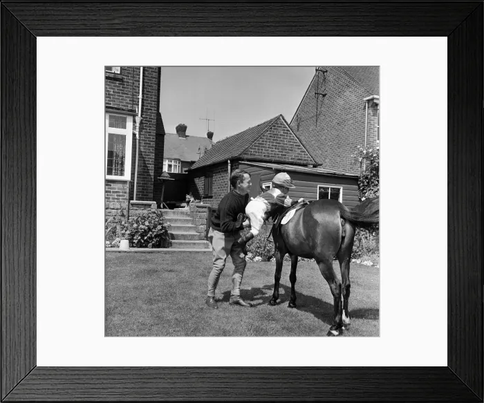 Framed Print : Nicholas Connorton, 4-year-old son of jockey Brian Connorton Framed Print : Nicholas Connorton, 4-year-old son of jockey Brian Connorton