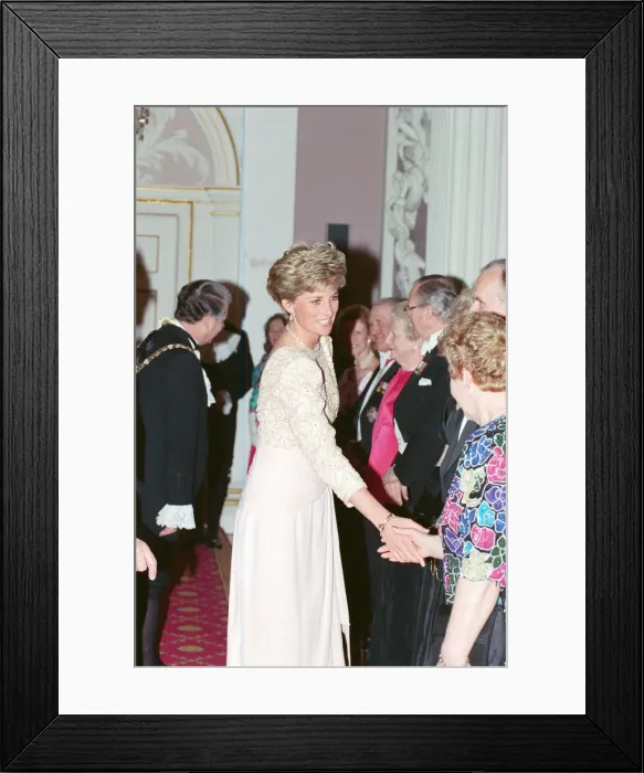 Framed Print : HRH The Princess of Wales, Princess Diana, attends Mansion House in London Framed Print : HRH The Princess of Wales, Princess Diana, attends Mansion House in London