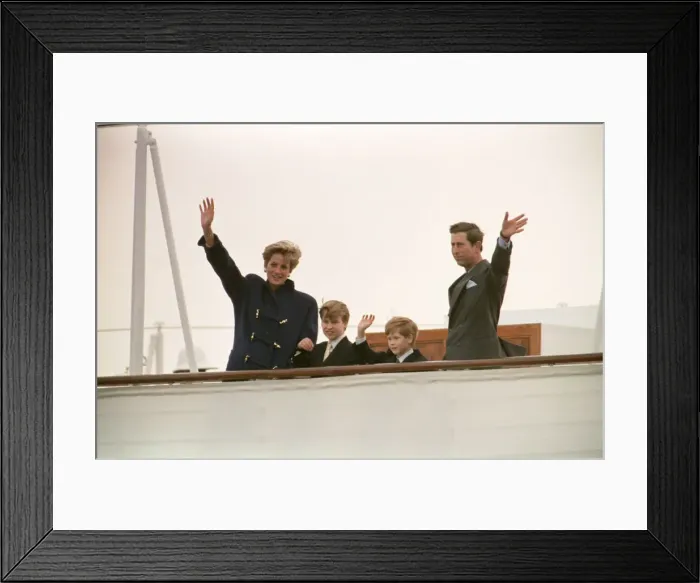 Framed Print : HRH The Princess of Wales, Princess Diana, HRH The Prince of Wales, Prince Charles