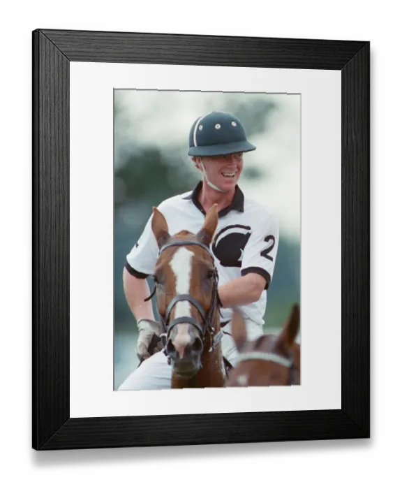 Framed Print : Picture shows Major James Hewitt (wearing white shirt number 2) Framed Print : Picture shows Major James Hewitt (wearing white shirt number 2)