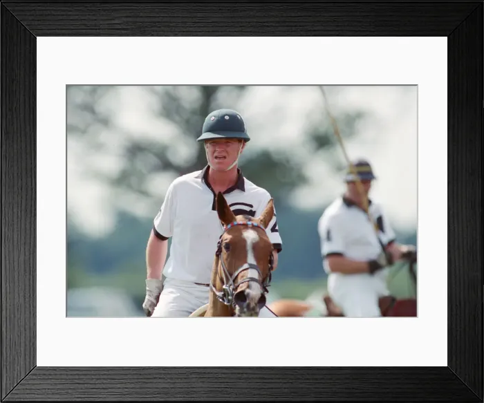 Framed Print : Picture shows Major James Hewitt (wearing white shirt number 2) Framed Print : Picture shows Major James Hewitt (wearing white shirt number 2)