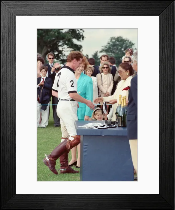Framed Print : Picture shows Major James Hewitt (wearing white shirt number 2 Framed Print : Picture shows Major James Hewitt (wearing white shirt number 2