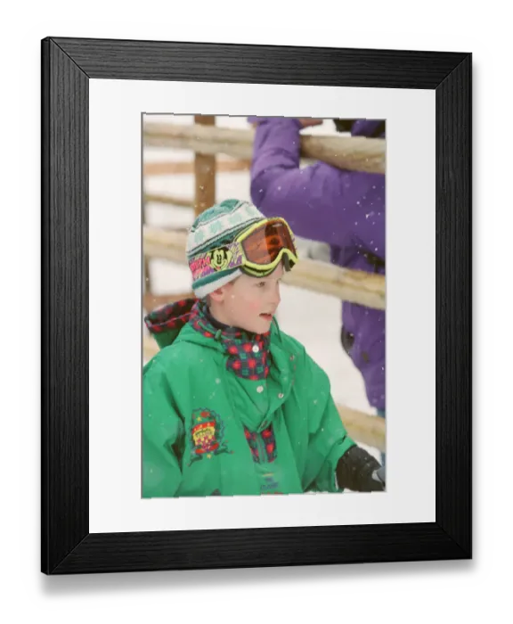 Framed Print : Prince Harry (pictured) on his ski holiday, in Lech, Austria, 1994
