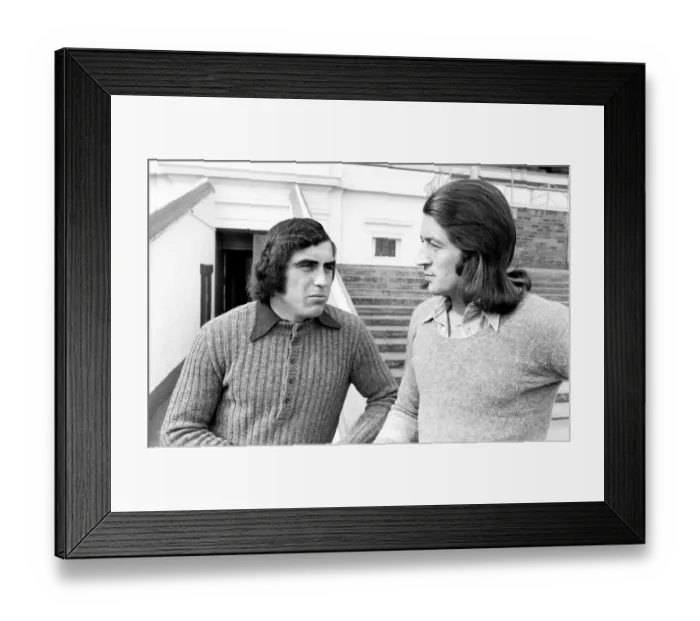 Framed Print : Leicester City and England footballers Frank Worthington