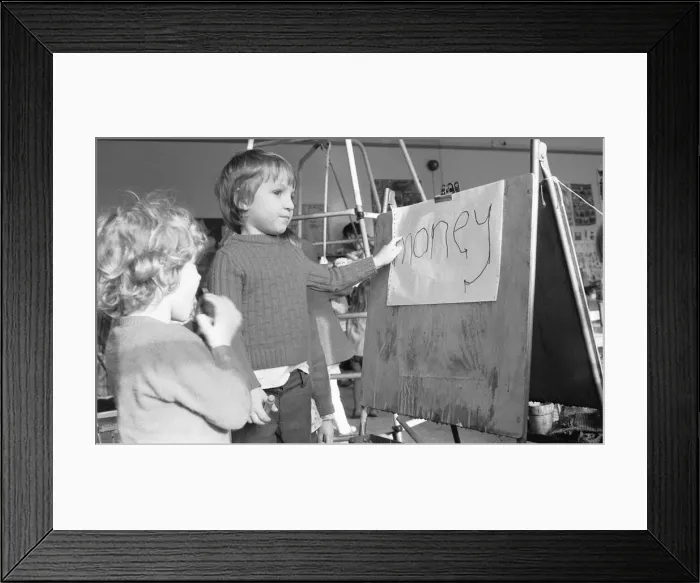 Framed Print : Children at the Gatehouse School, Bethnal Green, in the East End of London seen here Framed Print : Children at the Gatehouse School, Bethnal Green, in the East End of London seen here